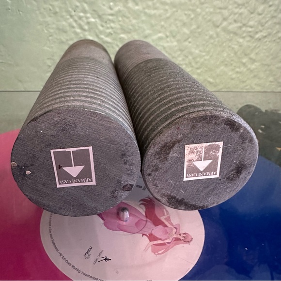 RARE ARMANI Casa Turned Stone Minimalist Design Flower Vases - Picture 6 of 8